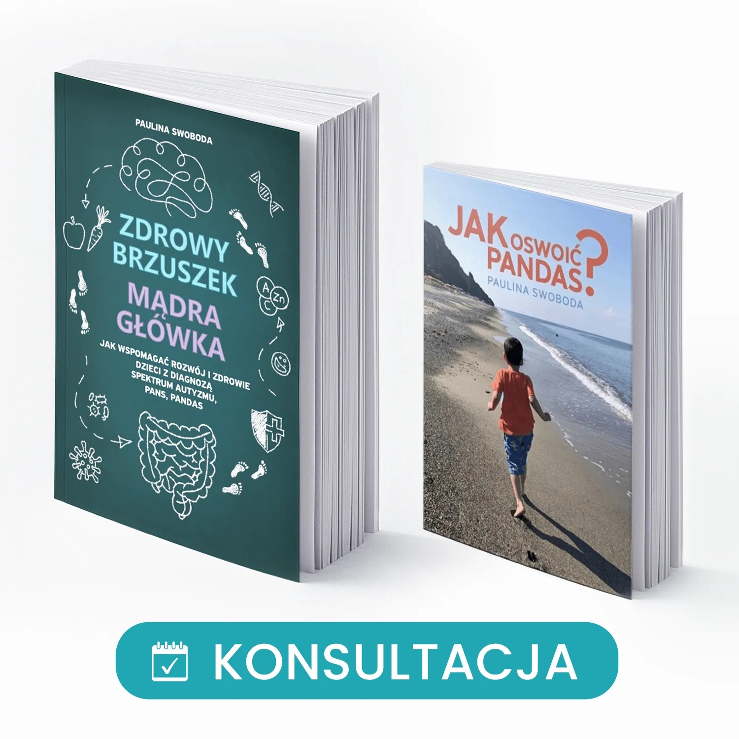 Pakiet: Konsultacja dietetyczna 60 min + książka Zdrowy Brzuszek - Mądra Główka + Jak oswoić PANDAS?